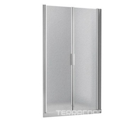 Дверь для душа, в нишу 900(875-925)хh1900мм, 2-х створчатая, распашная, (стекло Chinchilla, 5мм, фурн.цв.хром), Sela ZZ