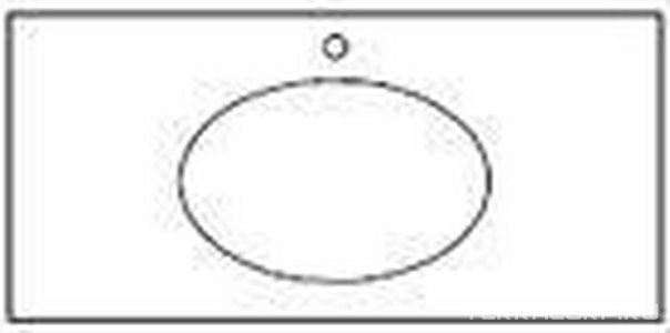 Столешница мраморная 139х55х2см с отв.для 1 раковины, 1 отв.для смес. (цв. Bianca Carrara)  ZZ Il Tempo Del Trendy Deluxe POMA111/Bianca Carrara/1fori