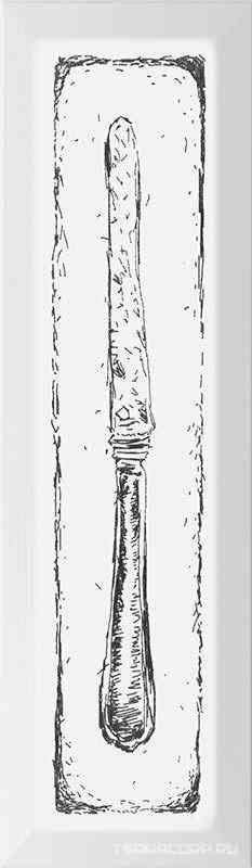 Декор Knife черный XX8.5x28.5