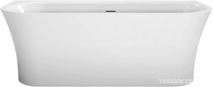 Ванна 1700x750xh580мм, пристенная, интегрированный слив-перелив, донный клапан цв.хром в компл., (акрил цв.белый), BelBagno ZZ BelBagno Универсал BB711-1700-750