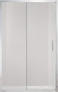 Дверь для душа, в нишу 1000хh1900мм, раздвижная, 1 дверь, 1 неподв.секция, правая/левая, (стекло прозрачное 6мм, фурн.цв.хром),  ZZ Vincea Garda VDS-1G100CL