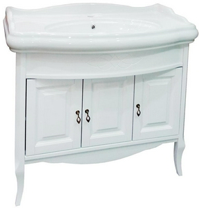 Тумба напольная  100, 1000x912x535 мм, цвет белый, БЕЗ раковины Виктория 100 ZZ Opadiris Лоренцо Z0000008219