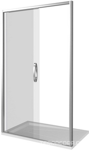 Душевое ограждение Antares WTW-110-C-CH, стекло прозрач. профиль хром, 1100х1950 см, ZZ Good Door ANTARES АН00001