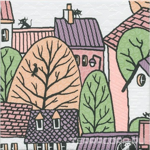 Керамическая плитка Kerama Marazzi Городок Декор  1 матовый 20х20 Комбинированный 