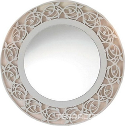 Зеркало 99х99см, круглое в раме, (цв.Noce), Rotonda Intagliana ZZ