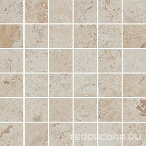 Керамогранит Kerama Marazzi Лаймстоун Декор Про  бежевый темный матовый мозаичный 30х30 Бежевый 