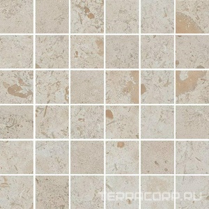 Керамогранит Kerama Marazzi Лаймстоун Декор Про  бежевый темный матовый мозаичный 30х30 Бежевый 