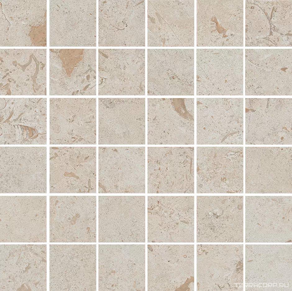 Керамогранит Kerama Marazzi Лаймстоун Декор Про бежевый темный матовый мозаичный 30х30 Бежевый, фото 7