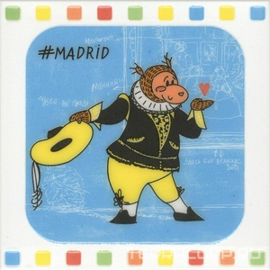 Керамическая плитка Kerama Marazzi Большое путешествие  Madrid дек. ст. 20х20 ZZ Голубой 