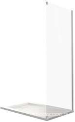 Перегородка боковая 980-1000x1950, профиль хром, Idea ZZ