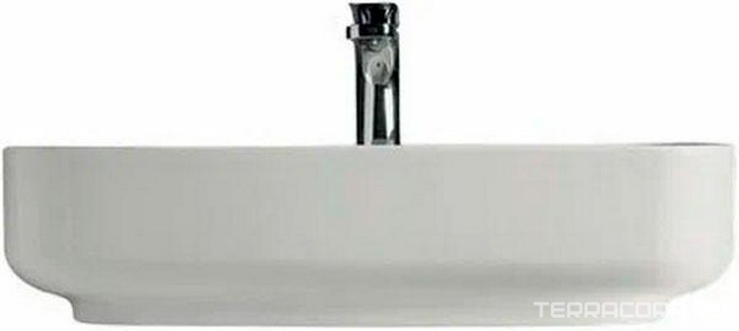 Раковина накладная 60х43хh15см, с 1 отв.д/смесит., без перелива,  ZZ Kerasan Tribeca 514001