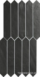 Керамическая плитка APE Ceramica Switch Off Graphite Matt 4,3x24,3 Черный 