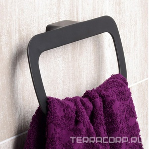 Полотенцедержатель, цв.черный ZZ Wasserkraft elbe K-7260