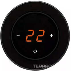 Терморегулятор сенс.AURA RONDA 9005 Black Classic (черн.кругл.) ZZ