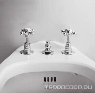 Биде напольное 360х570хh390мм, 1 отв. д/смес., (с желобом по периметру), (цв. белый),  Simas Arcade AR 823