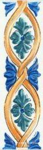 Керамическая плитка Kerama Marazzi Капри Бордюр  майолика А4923х9.9 Комбинированный 