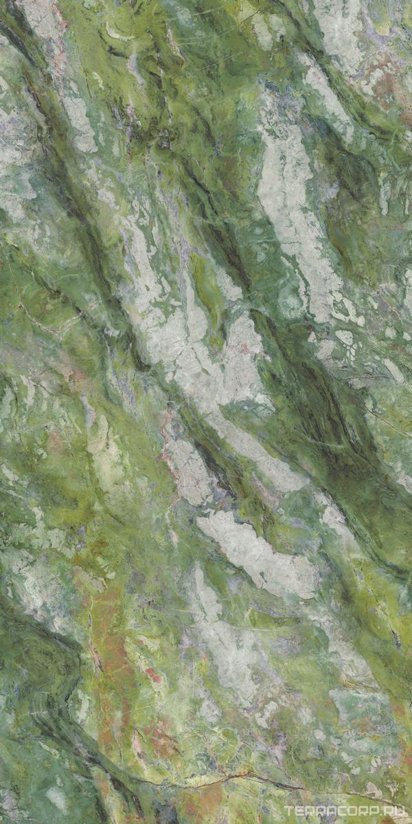 Керамогранит Ariostea Ultra Marmi Brilliant Green Lucidato (Shiny) 6 mm 150x300 Зеленый, фото 7