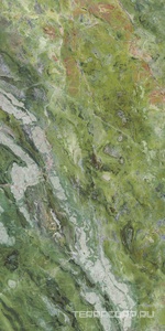 Керамогранит Ariostea Ultra Marmi Brilliant Green Lucidato (Shiny) 6 mm 150x300  Зеленый 