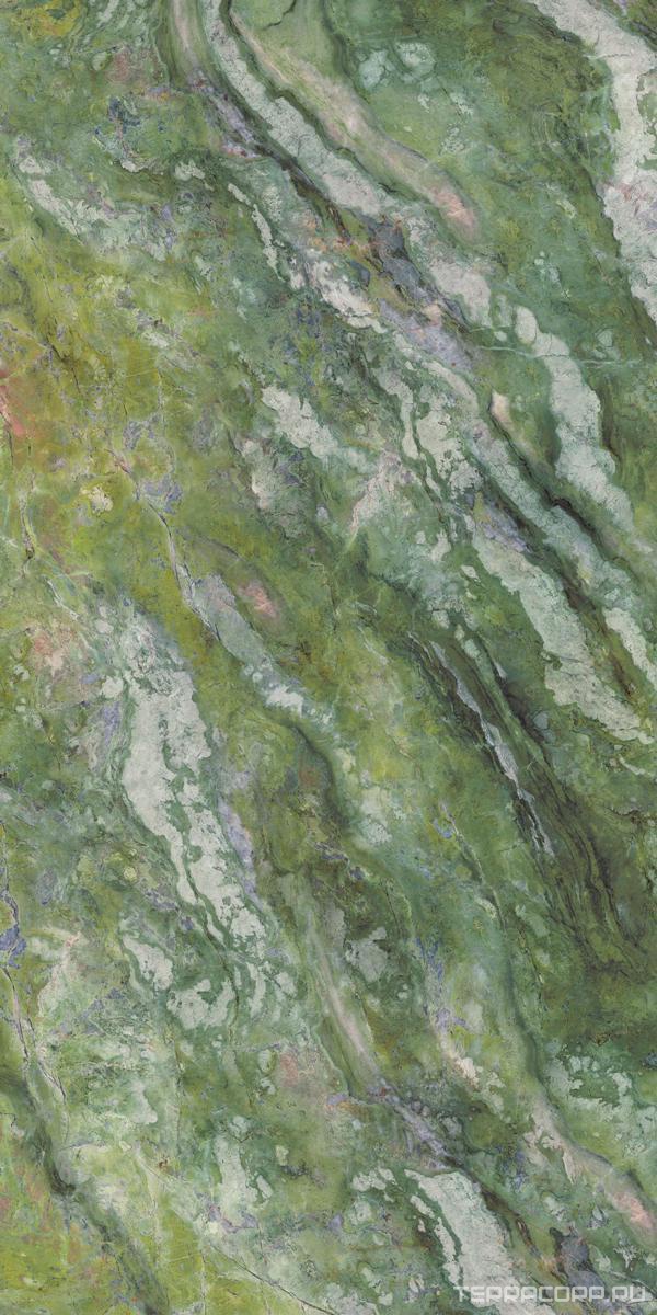 Керамогранит Ariostea Ultra Marmi Brilliant Green Lucidato (Shiny) 6 mm 150x300 Зеленый, фото 6
