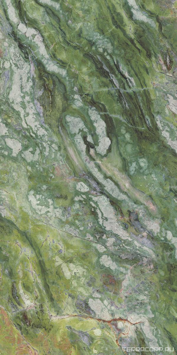 Керамогранит Ariostea Ultra Marmi Brilliant Green Lucidato (Shiny) 6 mm 150x300 Зеленый, фото 4