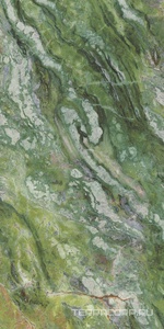 Керамогранит Ariostea Ultra Marmi Brilliant Green Lucidato (Shiny) 6 mm 150x300  Зеленый 