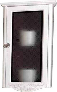 Шкаф настенный, 42,1хh77х25,1см, распашн. дверь, петли справа, ручка цв. хром,  ZZ Labor Legno Hermitage HE 0/8 ARG DX