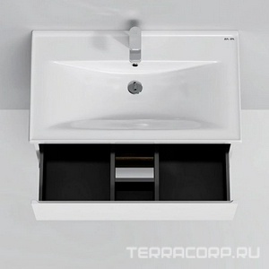 Тумба подвесная 80 см, без раковины ,  цв. белый глянец AMPM X-Joy M85AFHX0802WG