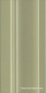 Керамическая плитка Kerama Marazzi Турати Плинтус  зеленый светлый ХХ 20x10 Зеленый 