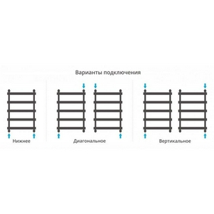 Полотенцесушитель "" 1200х500 мм, подключ. 3/4, комплектующие в комплекте, цв.хром ZZ Сунержа Атлант 00-0226-1250