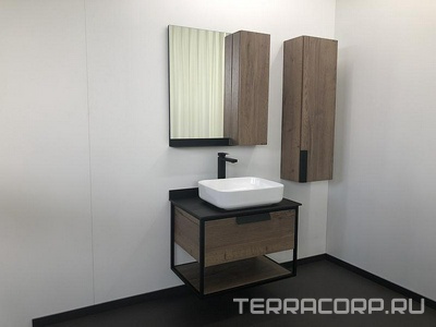 Полуколонна подвесная "-35" универсальная, цвет дуб темный (340*1100*240) , ZZ Comforty Кёльн 00004149530