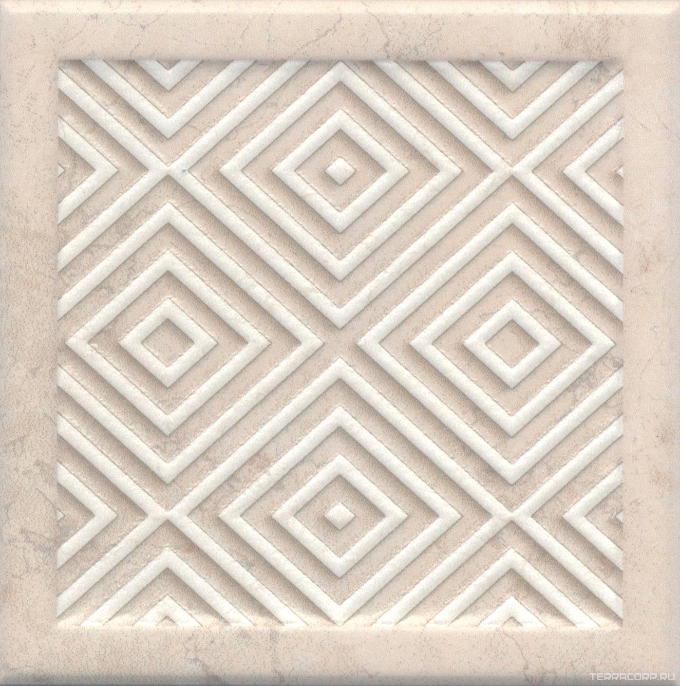 Керамическая плитка Kerama Marazzi Лонгория Декор B100XX15x15 Бежевый, фото 4