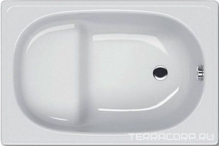 Ванна стальная 105x70E без антискользящего покрытия, с сиденьем, цв. белый ZZ Koller Pool универсал B05E2200E