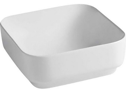 Раковина накладная на столешницу, квадратная, 400х400хh150мм, с 1 отв.д/смесит., без перелива, (цв. белый),  ZZ ArtСeram Glo Evolution GIL004 01; 00