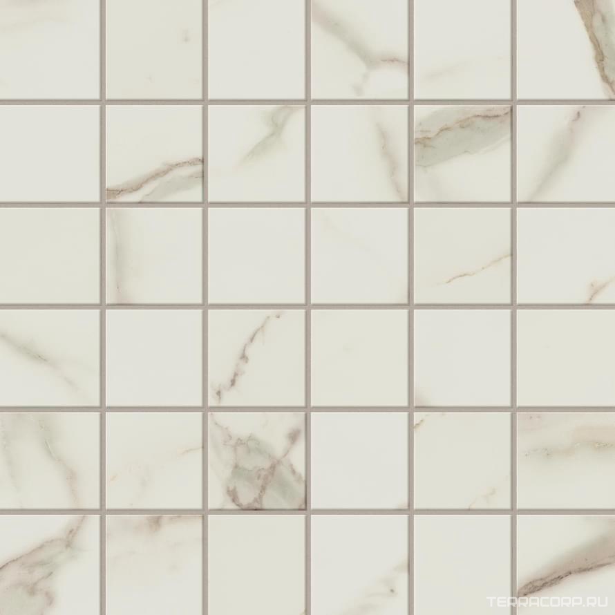 Мозаика AtlasConcorde Россия EMPIRE Empire Calacatta Diamond Mosaic Lap/ЭМПАИР КАЛАК. ДАЙМОНД МОЗАИКА ЛАП 30x30 Белый, фото 3