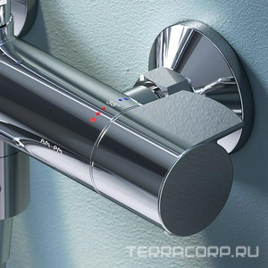 Душевая стойка с изливом и термостатом (душевой шланг, ручной + верхний душ) цв.хром AMPM X-Joy F0785A500