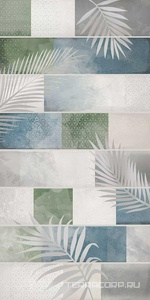 Керамическая плитка Azori Bricks  leaf 31.5x63 Комбинированный 