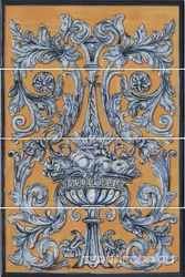 Площадь Испании, панно из 4 частей 15х40 (размер каждой части)|