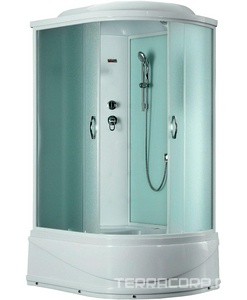 Душевая кабина закрытая, c крышейTimo Eco ЛЕВАЯ, 120x80x218 см, полотно двери рифленое, стекло матовое, ZZ Timo eco TE-0720 P L