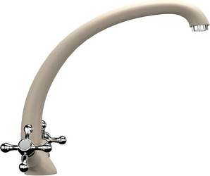 Смеситель Ulgran U-013(328) бежевый, для кухонной мойки| 16x21x27