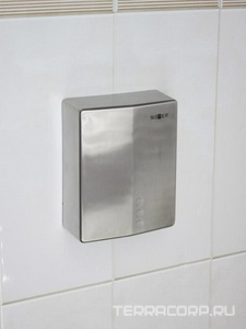 Сушилка для рук Nofer  evo 2050 W, 01481.S, сенсорная, цвет хром матовый, ZZ Nofer Big flow 01481.S