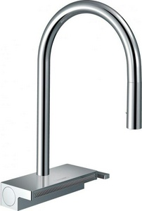 Смеситель для кухни,170, с вытяжным душем, 3jet, sBox, (цв.хром),  ZZ Hansgrohe Aquno Select M81 73831000