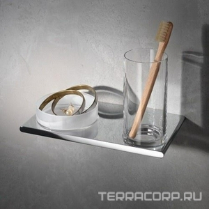 Стакан и чаша для мелочей, настенные, (хрусталь, держатель цв.хром),  ZZ Keuco Edition 400 11554 019000