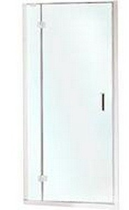 Дверь в нишу 94-98xh190см, (вход 55см) петли двери и непод.сегм слева (профиль цв. хром, стекло прозрачное StarClean),  ZZ Samo Polaris Design B9438 ULU AS SX DF