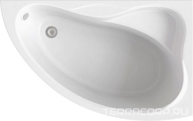 Акриловая ванна Bas Вектра 150 см R| 150x96x44