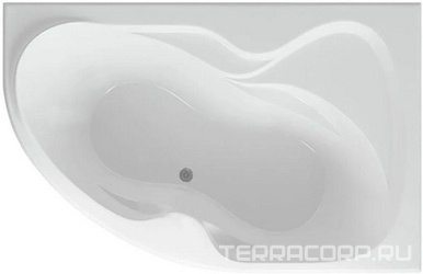 Акриловая ванна Акватек Вега R, с фронтальным экраном| 170x105x45