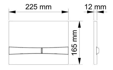 Клавиша NOVUM, для инсталляции двойной смыв, цв.белый, ZZ Berges Novum 040064