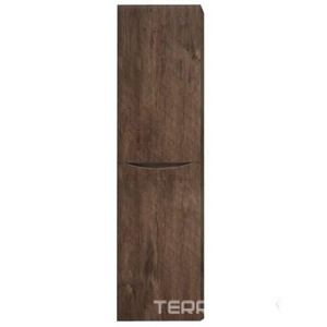 Шкаф подвесной с двумя распашными дверцами, ПЕТЛИ СЛЕВА, две полки внутри, 400х300хh1500мм, (цв.Rovere Moro),  ZZ BelBagno Marino FLY-MARINO-1500-2A-SC-RW-P-L