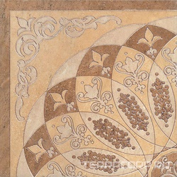 Керамогранит Kerama Marazzi Монтаньоне Декор  беж лаппатир.(1/4 розона) XX42х42 Бежевый 