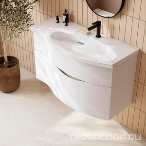 Тумба RIVA 100 см правая, белая матовая Kerama Marazzi Riva RV.100Rh\WHT.M