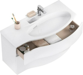 Тумба RIVA 100 см правая, белая матовая Kerama Marazzi Riva RV.100Rh\WHT.M